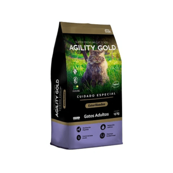 Concentrado Agility Gold Gatos Adult Esterili 1.5 kg Apolo Pets