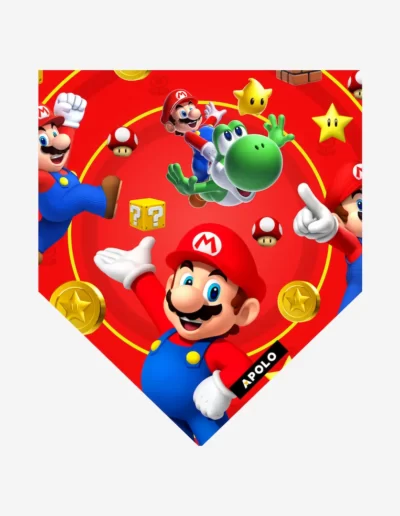 Pañoleta para mascotas Mario Bros