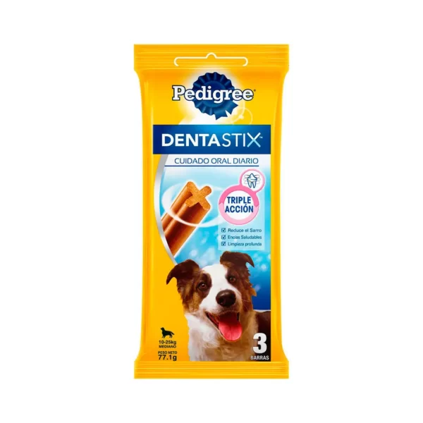 Snack Pedigree perro adulto barra dentastixcuidado oral x3und
