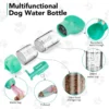 Botella 4 en 1 (bebedero, comedero, porta bolsas y pala para recoger excremento) - Imagen 4